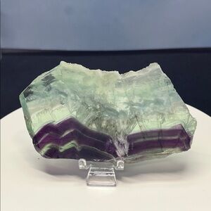 Feather Fluorite Slab 4 1/2 X 2 3/4